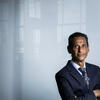 Photo of Dr. Salim Merali, professor emeritus at the Temple University School of Pharmacy, at the Innovation Nest