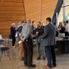 Networking at Temple OVPR Pop-Up Coffee 